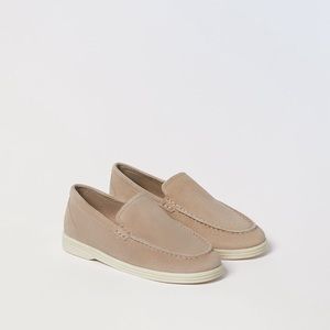 NWT ZARA LEATHER BOAT SHOES SZ 36